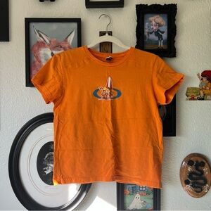 vintage y2k monkey surfer baby tee
